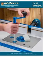 Preview for 1 page of Rockler Pro Lift Instructions Manual