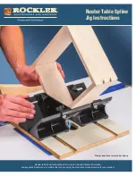 Rockler Router Table Spline Jig Instructions Manual preview