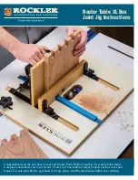 Preview for 1 page of Rockler Router Table XL Box Joint Jig Instructions