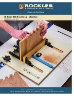 Preview for 1 page of Rockler XL Router Table Box Joint Jig Instructions Manual