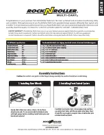 Preview for 1 page of RockNRoller Multi-Cart R12RT Quick Start Manual