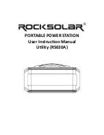 ROCKSOLAR Utility RS630A User Instruction Manual preview