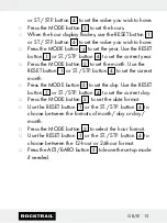 Preview for 15 page of Rocktrail 58787 Operation And Safety Notes