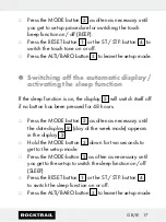 Preview for 17 page of Rocktrail 58787 Operation And Safety Notes