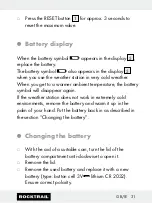 Preview for 31 page of Rocktrail 58787 Operation And Safety Notes