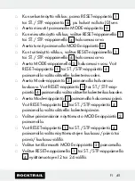 Preview for 45 page of Rocktrail 58787 Operation And Safety Notes