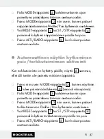 Preview for 47 page of Rocktrail 58787 Operation And Safety Notes