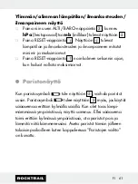 Preview for 61 page of Rocktrail 58787 Operation And Safety Notes