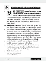 Preview for 70 page of Rocktrail 58787 Operation And Safety Notes