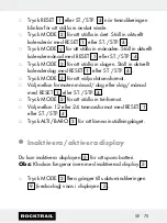 Preview for 75 page of Rocktrail 58787 Operation And Safety Notes