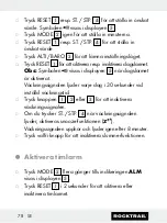 Preview for 78 page of Rocktrail 58787 Operation And Safety Notes