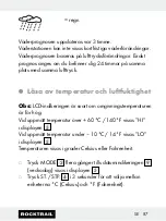 Preview for 87 page of Rocktrail 58787 Operation And Safety Notes