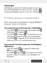 Preview for 88 page of Rocktrail 58787 Operation And Safety Notes