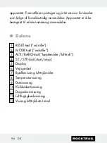 Preview for 96 page of Rocktrail 58787 Operation And Safety Notes