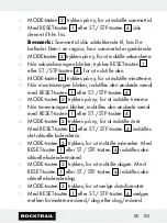 Preview for 103 page of Rocktrail 58787 Operation And Safety Notes