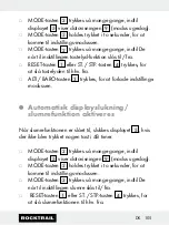 Preview for 105 page of Rocktrail 58787 Operation And Safety Notes