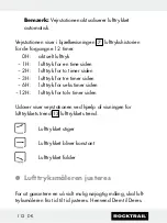 Preview for 112 page of Rocktrail 58787 Operation And Safety Notes