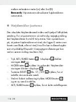 Preview for 114 page of Rocktrail 58787 Operation And Safety Notes