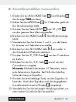 Preview for 141 page of Rocktrail 58787 Operation And Safety Notes