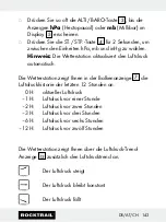 Preview for 143 page of Rocktrail 58787 Operation And Safety Notes