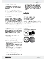 Предварительный просмотр 11 страницы Rocktrail 70350 Operation And Safety Notes