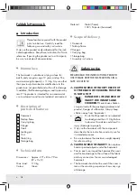 Preview for 4 page of Rocktrail 72100 Operation And Safety Notes