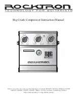 Rocktron BIG CRUSH Instruction Manual preview