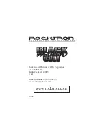 Preview for 16 page of Rocktron BLACK MOAN CAT Instruction Manual