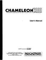 Preview for 1 page of Rocktron Chameleon 2000 User Manual