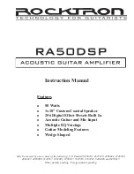 Preview for 1 page of Rocktron RA50DSP Instruction Manual