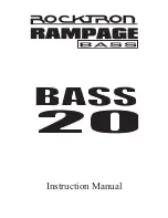 Preview for 1 page of Rocktron Rampage Bass 20 Instruction Manual