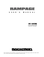 Rocktron Rampage R120C User Manual preview