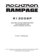 Rocktron Rampage R120DSP User Manual preview