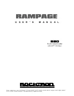 Rocktron Rampage R80 User Manual preview