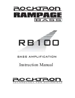 Preview for 1 page of Rocktron Rampage RB100 Instruction Manual