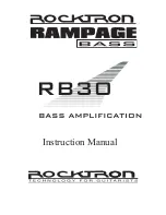 Rocktron Rampage RB30 Instruction Manual preview