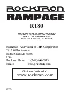 Preview for 8 page of Rocktron Rampage RT80 User Manual