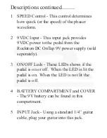 Preview for 7 page of Rocktron Reaction Phaser Instruction Manual