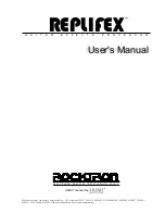 Rocktron REPLIFEX User Manual preview