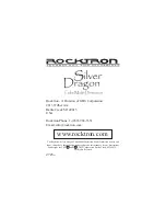 Preview for 16 page of Rocktron Silver Dragon Manual