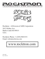 Предварительный просмотр 11 страницы Rocktron SONIC GLORY Instruction Manual