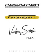 Rocktron Valve Sonic Plexi User Manual предпросмотр