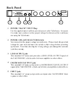 Preview for 8 page of Rocktron ValveSonic Black Plate+ User Manual