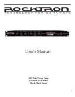 Preview for 1 page of Rocktron Velocity 100LTD User Manual