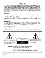 Preview for 2 page of Rocktron Velocity 120 User Manual