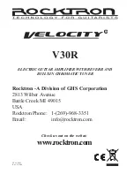 Предварительный просмотр 11 страницы Rocktron Velocity V30R User Manual