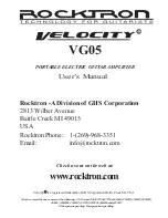 Preview for 1 page of Rocktron Velocity VG05 User Manual