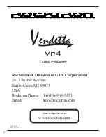 Preview for 12 page of Rocktron Vendetta VP4 User Manual