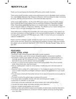 Preview for 2 page of Rockville APM5 Owner'S Manual