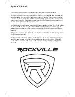 Preview for 2 page of Rockville Power Gig series Owner'S Manual